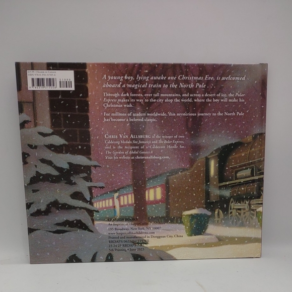 NEW The Polar Express Book (hardcover) by Chris Van Allsburg - Picture 2 of 3